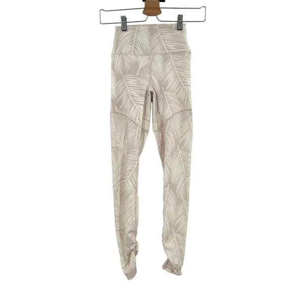 Spiritual Gangster High Vibe Leggings Pink Palm Print Size XS - Picture 2 of 10